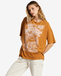 1 You Me & The Sea T-Shirt Brown ABJZT01411 Billabong