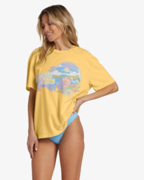 1 Island Blooms T-Shirt Yellow ABJZT01461 Billabong