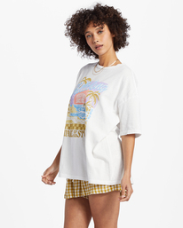1 Wake Up And Stoke T-Shirt White ABJZT01470 Billabong