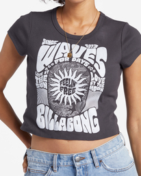 3 Live By The Sea T-Shirt Black ABJZT01579 Billabong