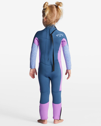 2 Girls 2-6 3/2 Synergy Back Zip Steamer Wetsuit Blue ABOW100100 Billabong