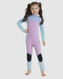 2 3/2 Toddler Girls Synergy Back Zip Wetsuit Purple ABOW100101 Billabong