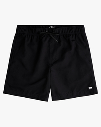 0 Boy's (2-7) All Day Layback Boardshorts 13" Black ABTBS00115 Billabong