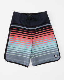 0 Boys' (2-7) '73 Stripe Pro Boardshorts 14" Grey ABTBS00125 Billabong