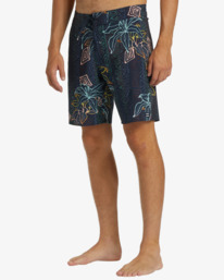 1 Boy's (2-7) Sundays Pro Performance 13" Boardshorts Blue ABTBS00147 Billabong