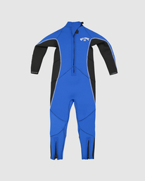 1 Boys 0-7 302 Absolute Back Zip Wetsuit Blue ABTW100103 Billabong