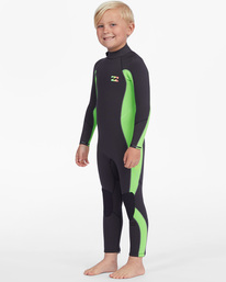 billabong, Boy's (2-7) 3/2mm Absolute Back Zip Wetsuit, NEON GREEN (ngn) 302 T ABSOLUTE FL FULL ABTW100103