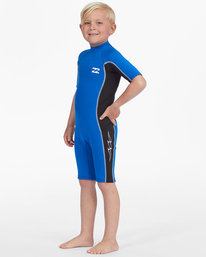 billabong, Boy's 2-7 2/2mm Absolute Short Sleeve Back Zip Springsuit, HARBOR (hab) 202 T ABSOLUTE BZ FL SS SP ABTW500104