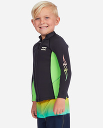 billabong, Boy's (2-7) 1/1mm Absolute Wetsuit Jacket, NEON GREEN (ngn) 101 ABSOLUTE FZ JACKET ABTW800101