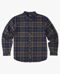 0 Boy's (2-7) Coastline Flannel Shirt Blue ABTWT00113 Billabong