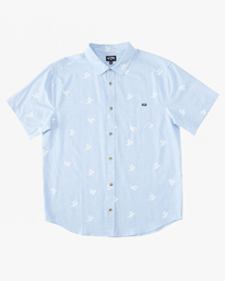 billabong, Boy's (2-7) Sundays Short Sleeve Shirt, LIGHT BLUE (lbl) Sundays - Mini Dress for Toddlers ABTWT00115