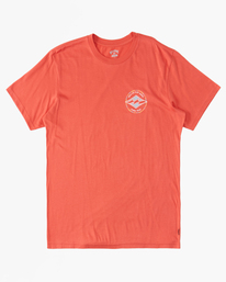 billabong, Boy's (2-7) Rotor Diamond T-Shirt, DARK CORAL (rnh0) ROTOR DIAMOND SS ABTZT00258