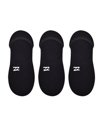 2 3-Pack Core No-Show Socks  ABYAA00169 Billabong