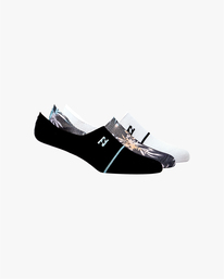 0 3 Pack Multi Dye No-Show Socks Black ABYAA00180 Billabong