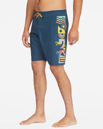 4 D Bah Airlite Boardshorts 19" Blue ABYBS00102 Billabong