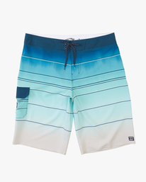 0 All Day Stripe Pro Boardshorts 21" Blue ABYBS00111 Billabong