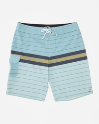 0 All Day Heather Stripe Pro Boardshorts 20" Blue ABYBS00112 Billabong