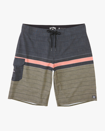0 All Day Heather Stripe Pro Boardshorts 20" Green ABYBS00112 Billabong