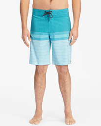 2 All Day Heather Stripe Pro Boardshorts 20" Blue ABYBS00112 Billabong