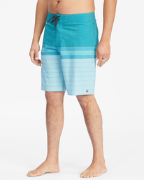 3 All Day Heather Stripe Pro Boardshorts 20" Blue ABYBS00112 Billabong