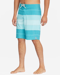3 All Day Heather Stripe Pro Boardshorts 20" Blue ABYBS00112 Billabong