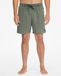 2 All Day Overdyed Layback Boardshorts 17" Green ABYBS00134 Billabong
