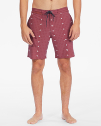 2 Sundays Lo Tide Boardshorts 19" Brown ABYBS00249 Billabong