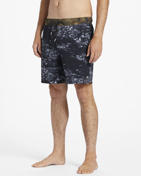 billabong, Sundays Layback Boardshorts 17", BLACK/WHITE (blw) Sundays Layback 17" - Board Shorts for Men ABYBS00253