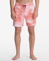 3 Sundays Layback Boardshorts 17" Orange ABYBS00253 Billabong