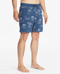 4 Sundays Layback Boardshorts 17" Blue ABYBS00253 Billabong