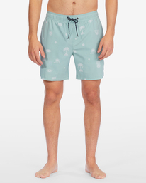 2 Sundays Layback Boardshorts 17" Green ABYBS00253 Billabong