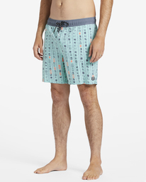 3 Sundays Layback Boardshorts 17" Green ABYBS00253 Billabong
