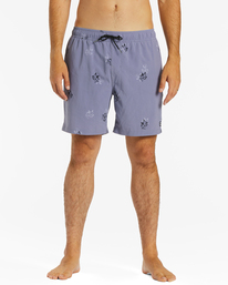 2 Sundays Layback Boardshorts 17" Purple ABYBS00253 Billabong