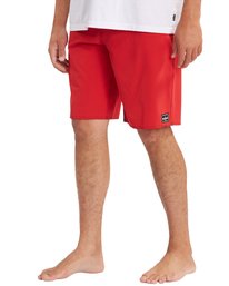 3 All Day Pro Hawaii Boardshorts 20" Red ABYBS00276 Billabong