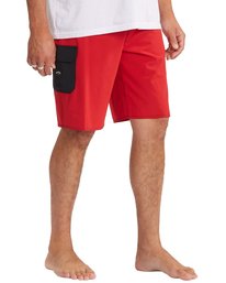 4 All Day Pro Hawaii Boardshorts 20" Red ABYBS00276 Billabong