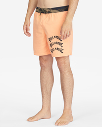3 Offcuts Melon Layback Boardshorts 17" Green ABYBS00332 Billabong