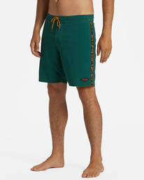 3 D Bah Lo Tide Boardshorts 18" Green ABYBS00347 Billabong