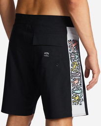 7 Keith Haring Jam Ciclo D Bah Pro - Boardshorts Performance para Hombre Negro ABYBS00368 Billabong