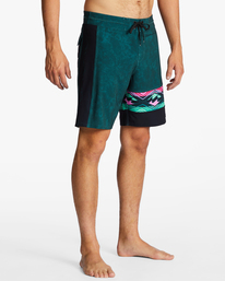4 Burleigh Pro - Performance Board Shorts for Men Green ABYBS00373 Billabong