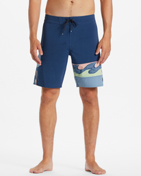 2 Burleigh Pro Performance 19" Boardshorts Blue ABYBS00373 Billabong