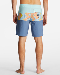 5 Tribong Pro Performance 18" Boardshorts Blue ABYBS00389 Billabong