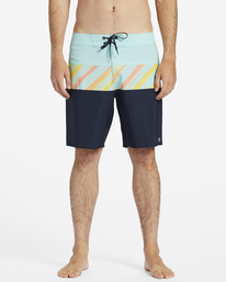 2 Tribong Pro Performance 18" Boardshorts Green ABYBS00389 Billabong