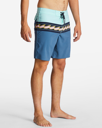 4 Momentum Pro Performance 19" Boardshorts Blue ABYBS00391 Billabong