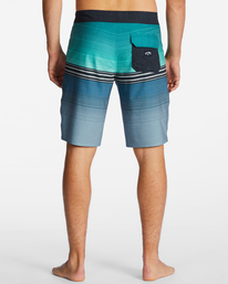 5 All Day Heather Stripe Pro Performance 20" Boardshorts Blue ABYBS00392 Billabong