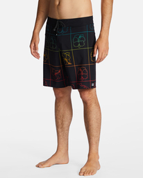 3 Andy Irons Sundays Ciclo Pro - Performance-Boardshorts für Männer Schwarz ABYBS00395 Billabong