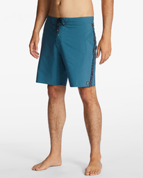 3 D Bah Lo Tide 18" Boardshorts Blue ABYBS00397 Billabong