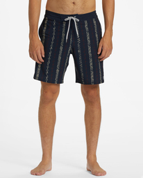 2 Sundays Lo Tide 19" Boardshorts Blue ABYBS00398 Billabong