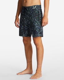 3 Surftrek Lo Tide 18" Boardshorts Green ABYBS00403 Billabong