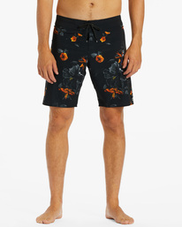 billabong, Kamea Lava Floral Airlite - Performance Board Shorts for Men, BLACK (blk) Kamea Lava Floral Airlite - Performance Board Shorts for Men ABYBS00415