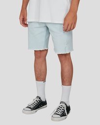 3 Outsider Jean Shorts Blue ABYDS00100 Billabong